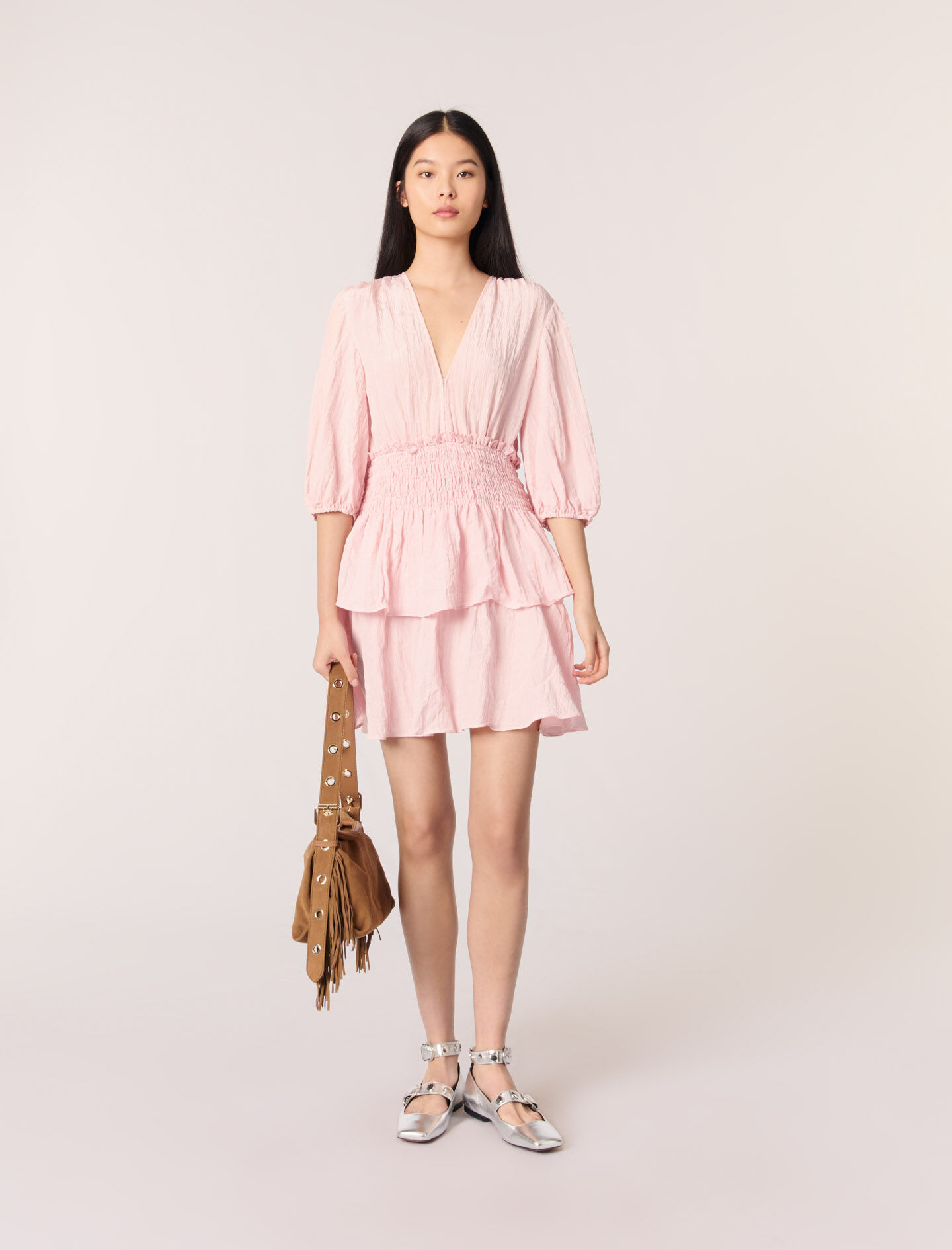 Maje kleid rosa Clearance